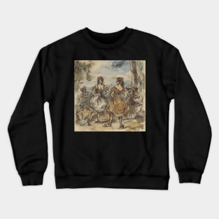 Eugène Delacroix drawing Crewneck Sweatshirt